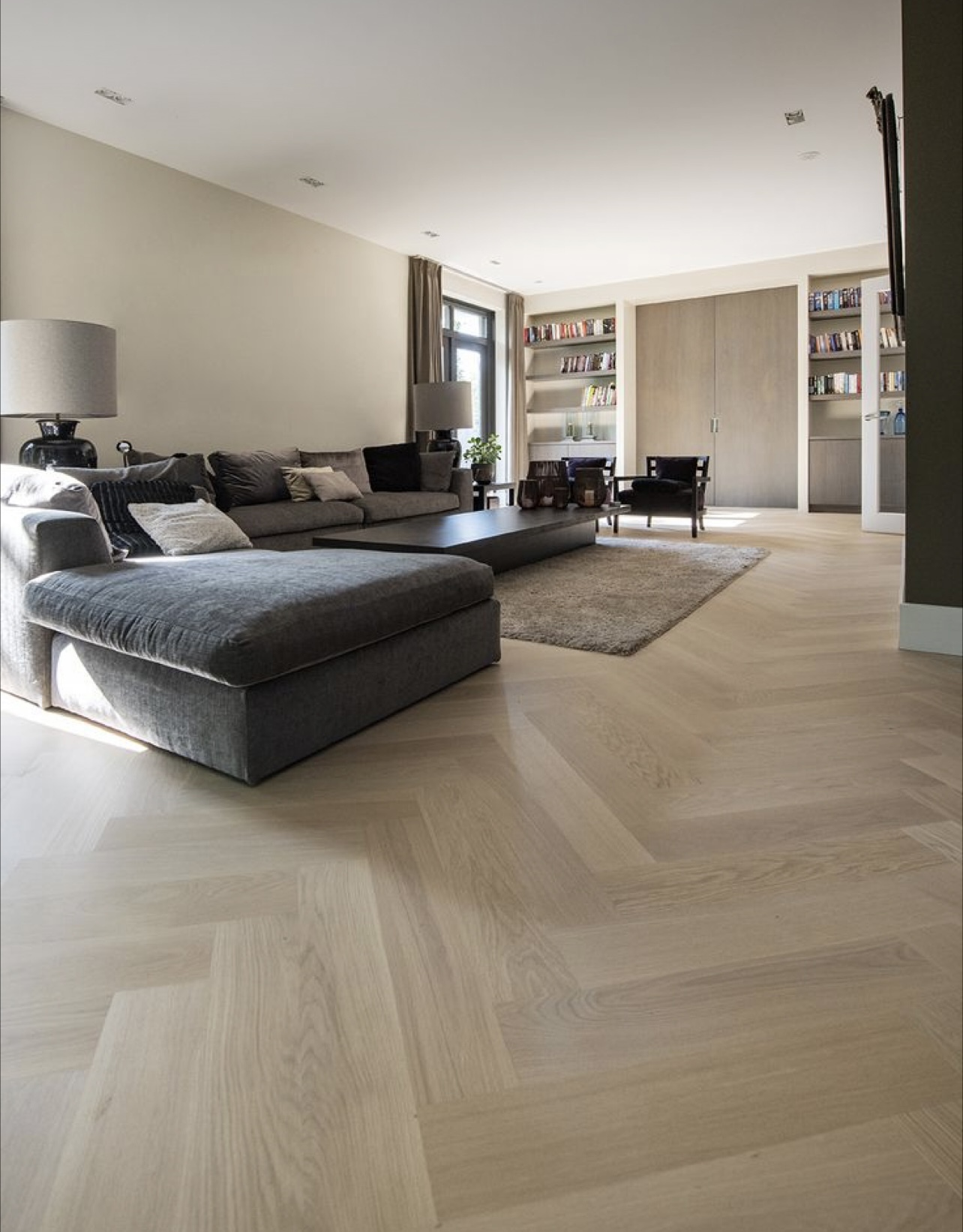 Herringbone White Oak Flooring by Luxo Floors